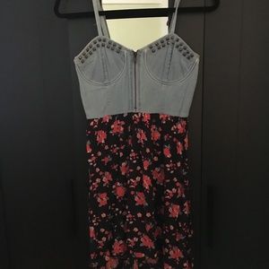F21 Floral High Low Dress